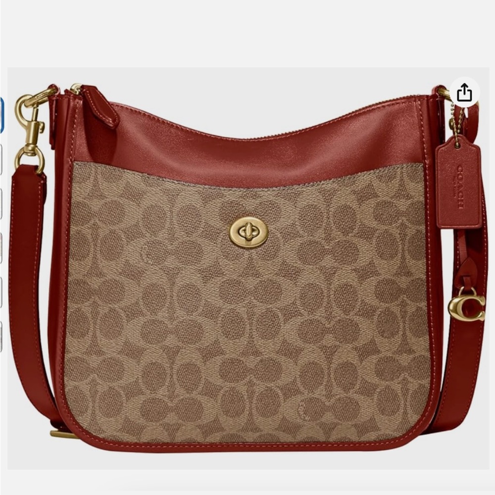 NEW Coach Chaise Crossbody Bag In Signature Canvas C8487 - Picture 2 of 4